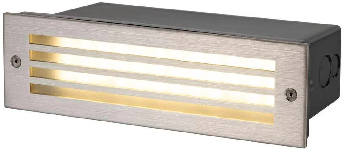 BRICK MESH, Wandeinbauleuchte, rechteckig, 3000K, 5W, IP55, schwarz - Einbauleuchten (Outdoor) von SLV – Produktfoto