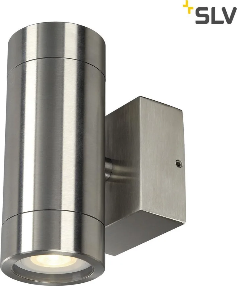 buiten wandlamp Astina Steel - Gu10 - roestvrij staal by SLV in Silver, Rvs – product photo