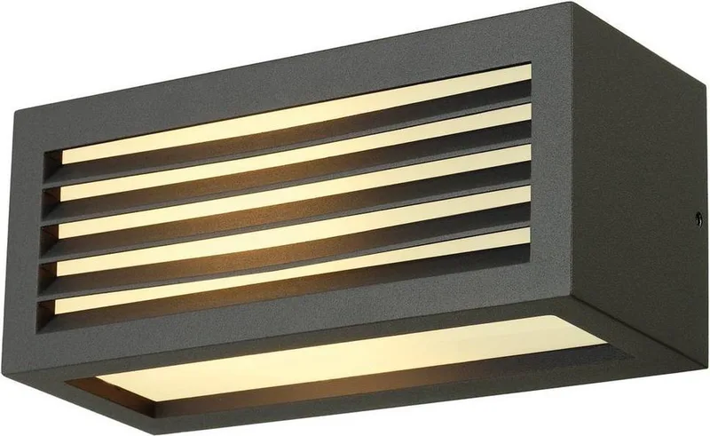 buiten wandlamp Box-L - E27 de SLV en Anthracite – photo produit