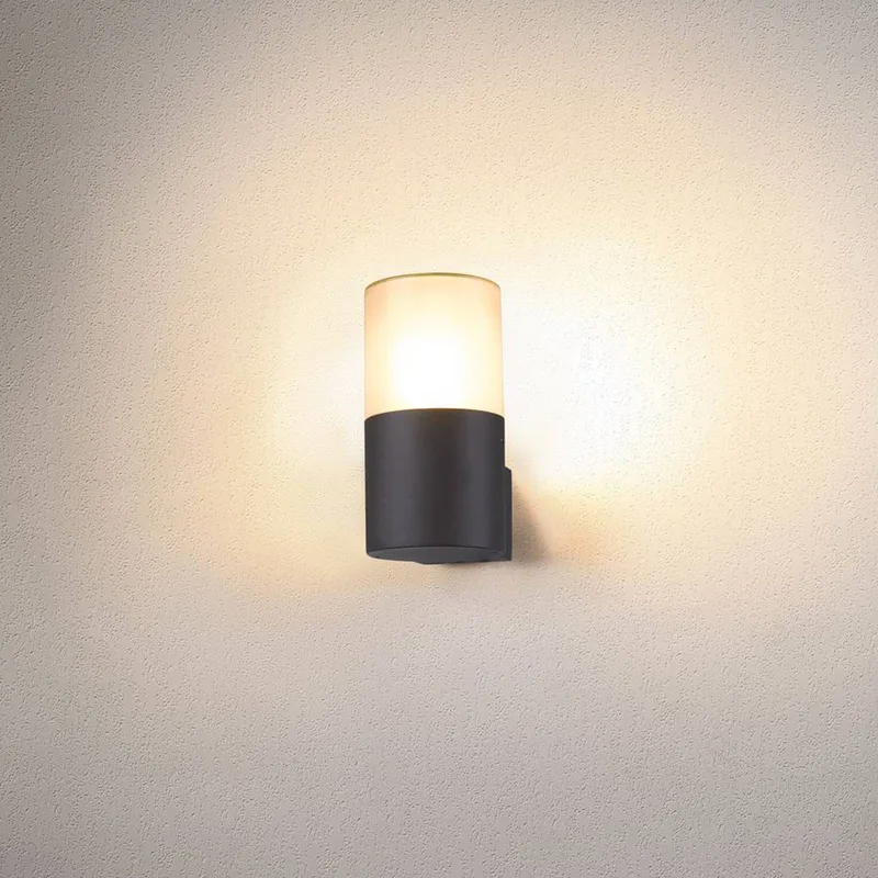Buitenwandlamp SLV Grafit in cilindervorm de SLV en Anthracite, Opaalwit – photo produit