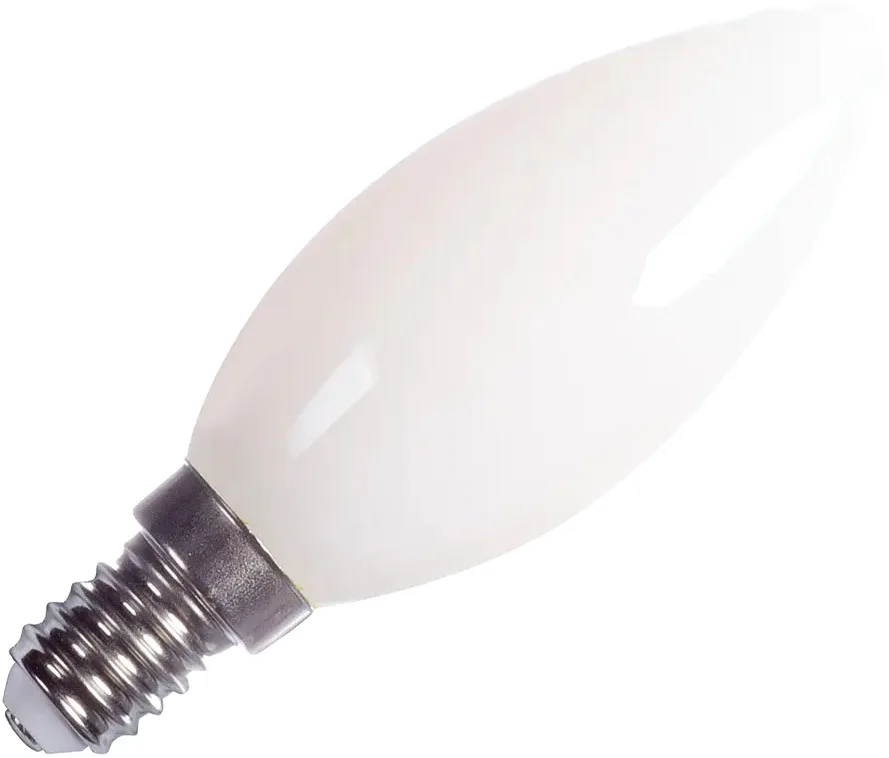 C35 E14, LED Leuchtmittel gefrosted 4,2W 2700K CRI90 320° - LED Lampen Sockel E14 von SLV – Produktfoto
