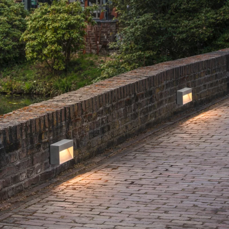 Concreto LED buitenwandlamp M IP65 Light Grey by SLV – product photo