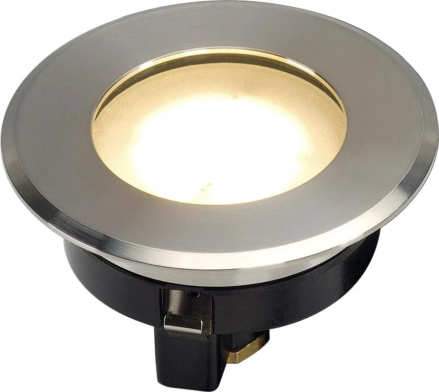 DASAR FLAT LED 230V Bodeneinbaustrahler, rund, 4,3W LED, warmwei - Stand-, Wand- und Deckenleuchten (Outdoor) de SLV – photo produit