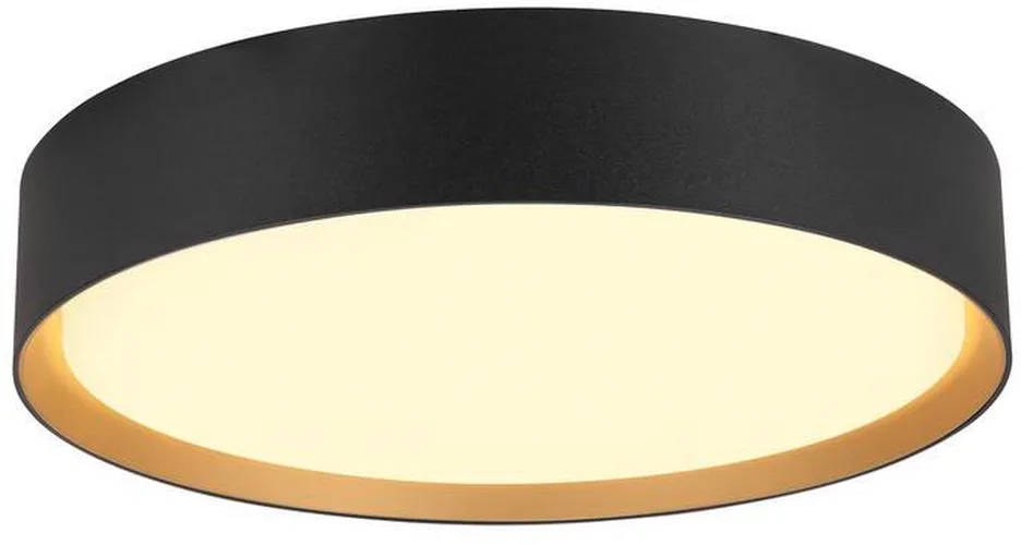 DECONA 30 CL, PHASE, Deckenaufbauleuchte, rund, 3000/4000K, 17 W, schwarz / gold - Wand- und Deckenleuchten van SLV – productfoto