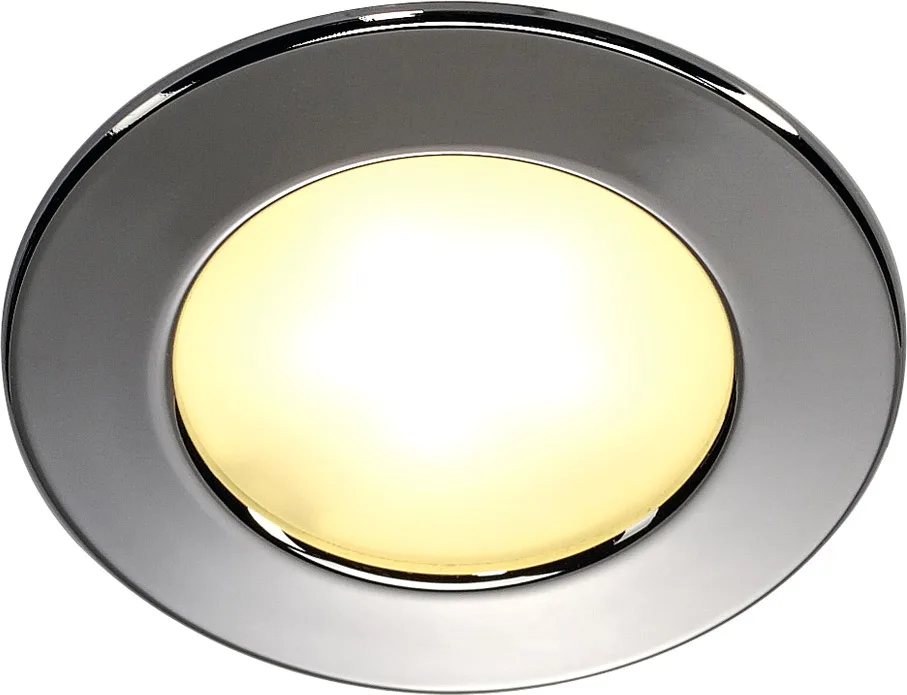 Downlight, DL 126 LED, rund, chrom, 3W LED, warmweiss, 12V - Downlights von SLV – Produktfoto