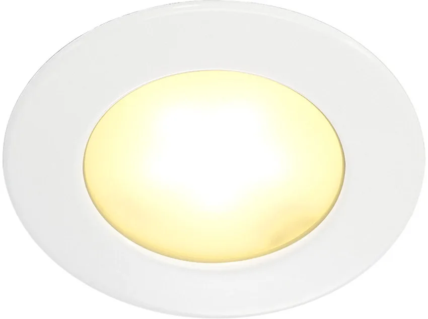 Downlight, DL 126 LED, rund, weiss, 3W LED, warmweiss, 12V - Downlights fra SLV – produktbillede