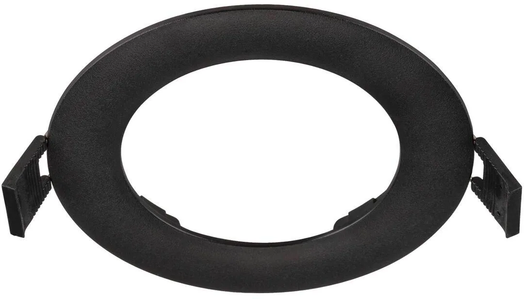 DOWNLIGHT V 100, flache Abdeckung schwarz - Einbauringe by SLV – product photo