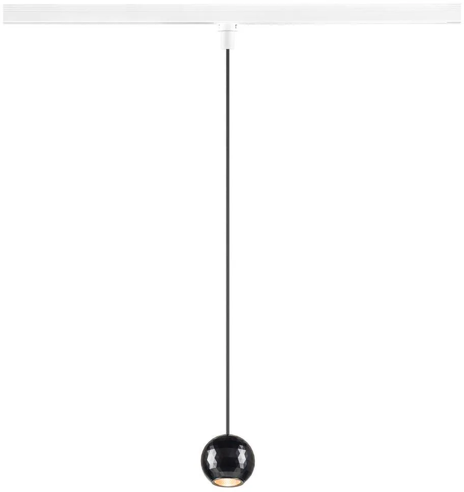 DYSKO, 1~ Pendelleuchte, PHASE, Pendellänge 200 cm, 2700K, 36°, weiß / schwarz - Leuchten mit 1 Phasen Adapter de SLV – photo produit