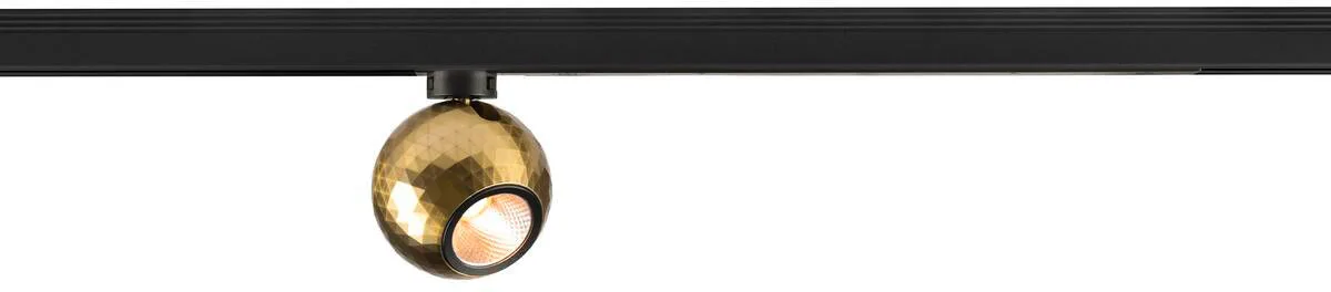 DYSKO, 1~ Spot, PHASE, 2700K, 6.7 W, 36°, schwarz / gold - Leuchten mit 1 Phasen Adapter de SLV – photo produit