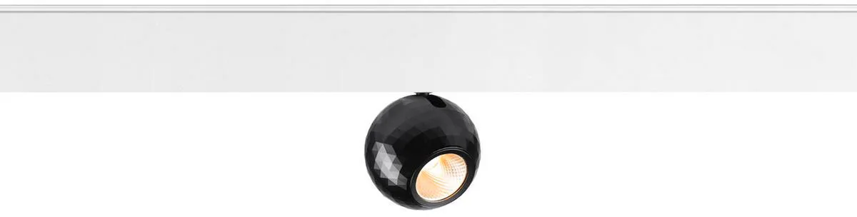 DYSKO, 48V Spot, DALI, deep & recessed track, 2700K, 5.6 W, 36°, weiß / schwarz - Leuchten mit 3 Phasen Adapter 48V von SLV – Produktfoto