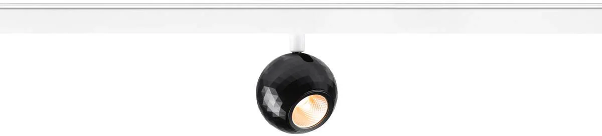 DYSKO, 48V Spot, DALI, standard surface mounted track, 2700K, 5.6 W, 36°, weiß / schwarz - Leuchten mit 3 Phasen Adapter 48V fra SLV – produktbillede