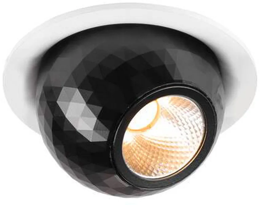 DYSKO, Deckeneinbauleuchte, rund, PHASE, 2700K, 6.4 W, 36°, weiß / schwarz - Einbauleuchten fra SLV – produktbillede