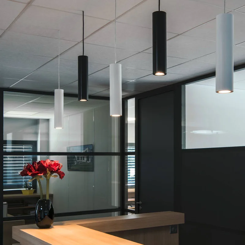 Enola B hanglamp, aluminium, Ø 6,7 cm de SLV en Blanc – photo produit