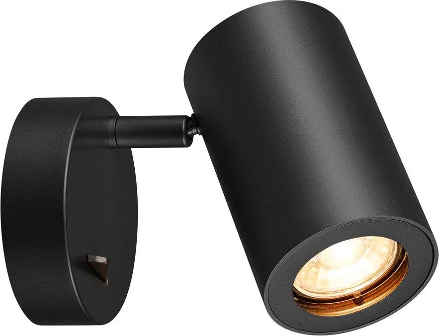 ENOLA_B, Wandleuchte, QPAR51, mit Schalter, schwarz, max. 50W - Wand- und Deckenleuchten fra SLV – produktbillede