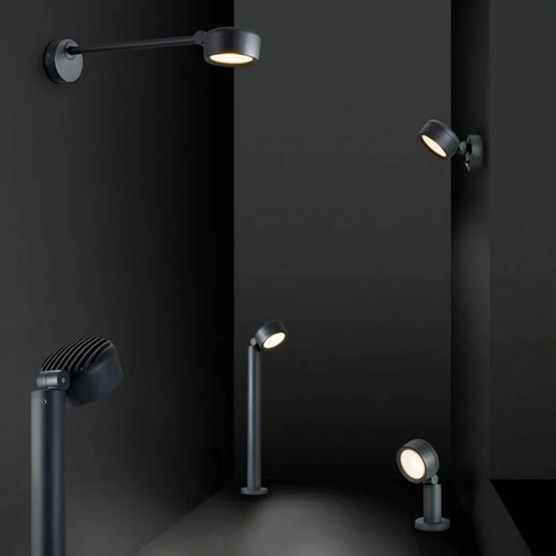 Eskina D LED buitenwandlamp, verstelbaar de SLV en Antraciet mat – photo produit