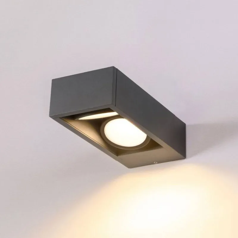 Eskina Frame LED buitenwandlamp 2-lamps CCT von SLV in Anthrazit – Produktfoto