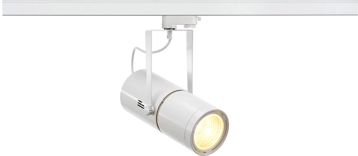 EURO SPOT EVG, weiss, HQI-T, 50W, 15°, inkl. 3P.-Adapter - Leuchten mit 3 Phasen Adapter 230V van SLV – productfoto