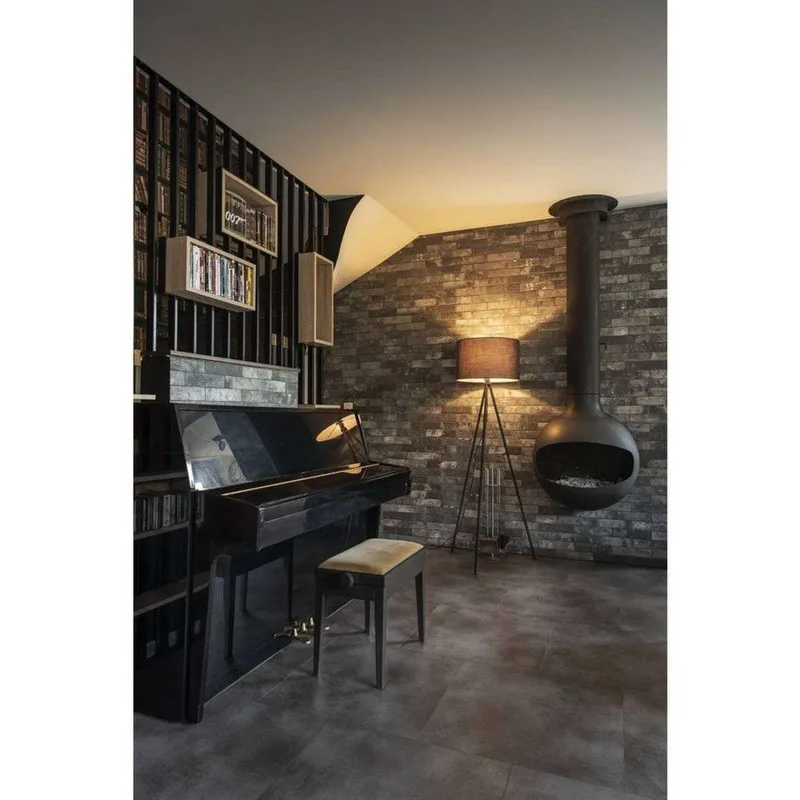 Fenda Tripod Vloerlamp Ø45,5 Grey/Black fra SLV – produktbillede