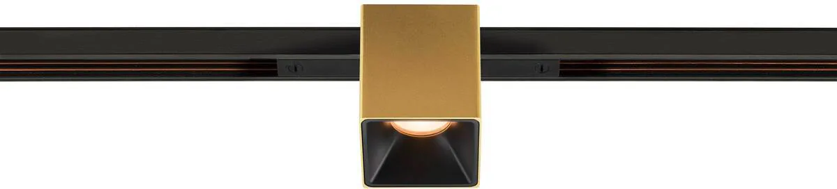FIXT-IT!, 48V, DALI, eckig, Standard track, Spot, 2700K, 6.6 W, 36°, gold / schwarz - Leuchten mit 3 Phasen Adapter 48V de SLV – photo produit