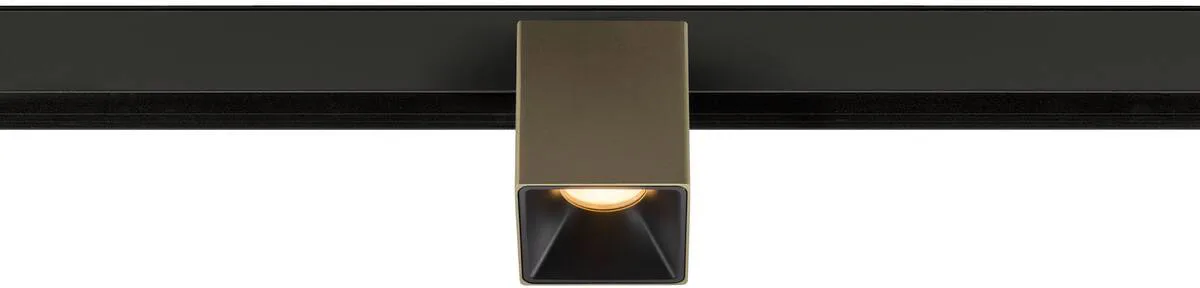 FIXT-IT!, 48V, DALI, eckig, Surface mounted track, Spot, 2000-3000K, 7.4 W, 36°, bronze - Leuchten mit 3 Phasen Adapter 48V de SLV – photo produit