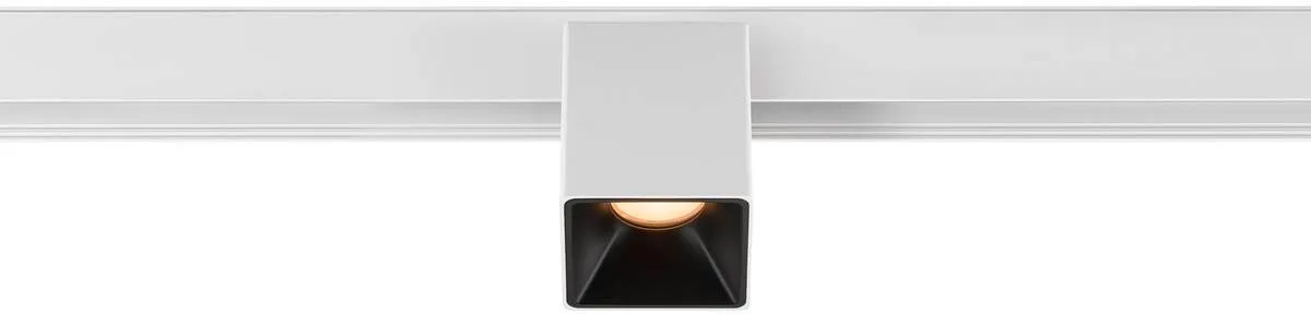 FIXT-IT!, 48V, DALI, eckig, Surface mounted track, Spot, 2700K, 6.6 W, 36°, weiß / schwarz - Leuchten mit 3 Phasen Adapter 48V de SLV – photo produit