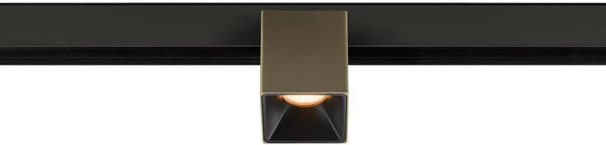 FIXT-IT!, 48V, DALI, eckig, Surface mounted track, Spot, 2700K, 6.6 W, 36°, bronze / schwarz - Leuchten mit 3 Phasen Adapter 48V de SLV – photo produit