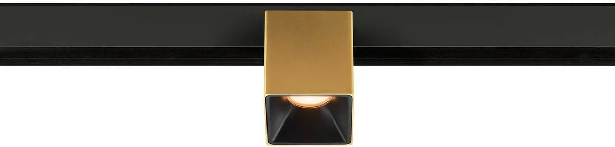 FIXT-IT!, 48V, DALI, eckig, Surface mounted track, Spot, 2700K, 6.6 W, 36°, gold / schwarz - Leuchten mit 3 Phasen Adapter 48V by SLV – product photo