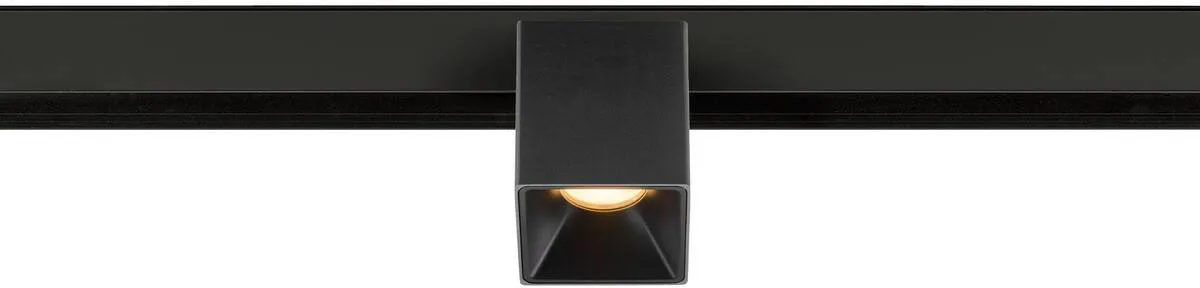 FIXT-IT!, 48V, DALI, eckig, Surface mounted track, Spot, 3000K, 6.6 W, 36°, schwarz / schwarz - Leuchten mit 3 Phasen Adapter 48V de SLV – photo produit