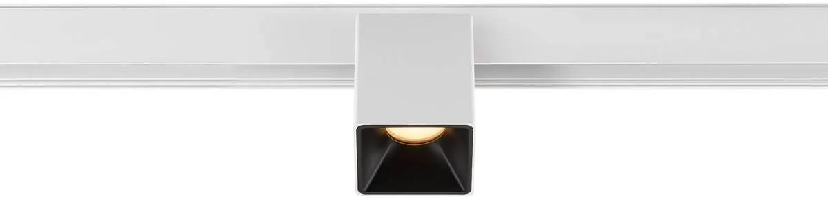 FIXT-IT!, 48V, DALI, eckig, Surface mounted track, Spot, 3000K, 6.6 W, 36°, weiß / schwarz - Leuchten mit 3 Phasen Adapter 48V fra SLV – produktbillede
