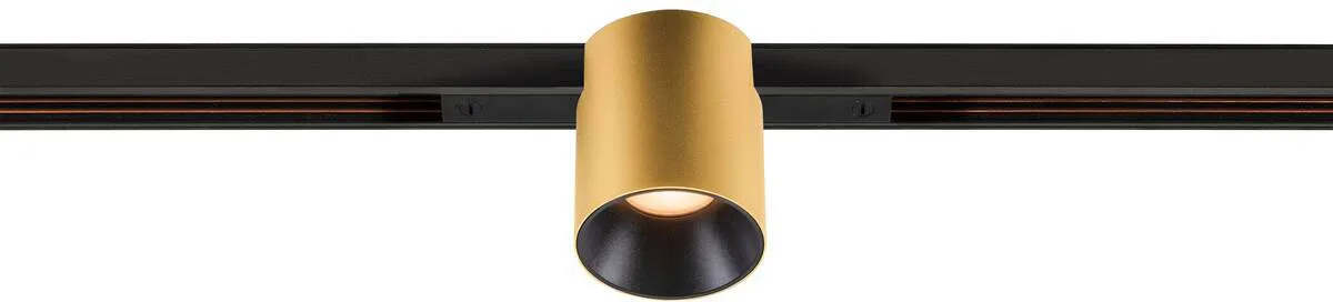 FIXT-IT!, 48V, DALI, rund, Standard track, Spot, 2700K, 6.6 W, 36°, gold / schwarz - Leuchten mit 3 Phasen Adapter 48V de SLV – photo produit