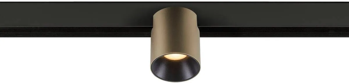 FIXT-IT!, 48V, DALI, rund, Surface mounted track, Spot, 2000-3000K, 7.4 W, 36°, bronze - Leuchten mit 3 Phasen Adapter 48V de SLV – photo produit
