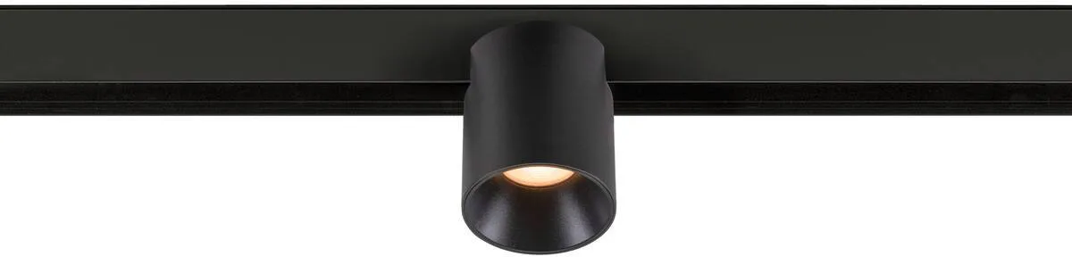 FIXT-IT!, 48V, DALI, rund, Surface mounted track, Spot, 2700K, 6.6 W, 36°, schwarz / schwarz - Leuchten mit 3 Phasen Adapter 48V van SLV – productfoto