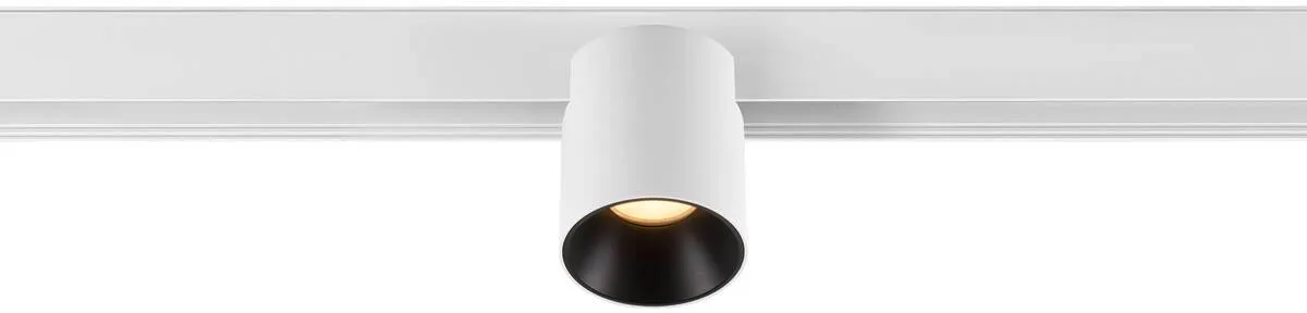 FIXT-IT!, 48V, DALI, rund, Surface mounted track, Spot, 3000K, 6.6 W, 36°, weiß / schwarz - Leuchten mit 3 Phasen Adapter 48V de SLV – photo produit