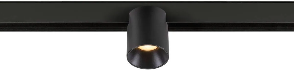 FIXT-IT!, 48V, DALI, rund, Surface mounted track, Spot, 3000K, 6.6 W, 36°, schwarz / schwarz - Leuchten mit 3 Phasen Adapter 48V fra SLV – produktbillede