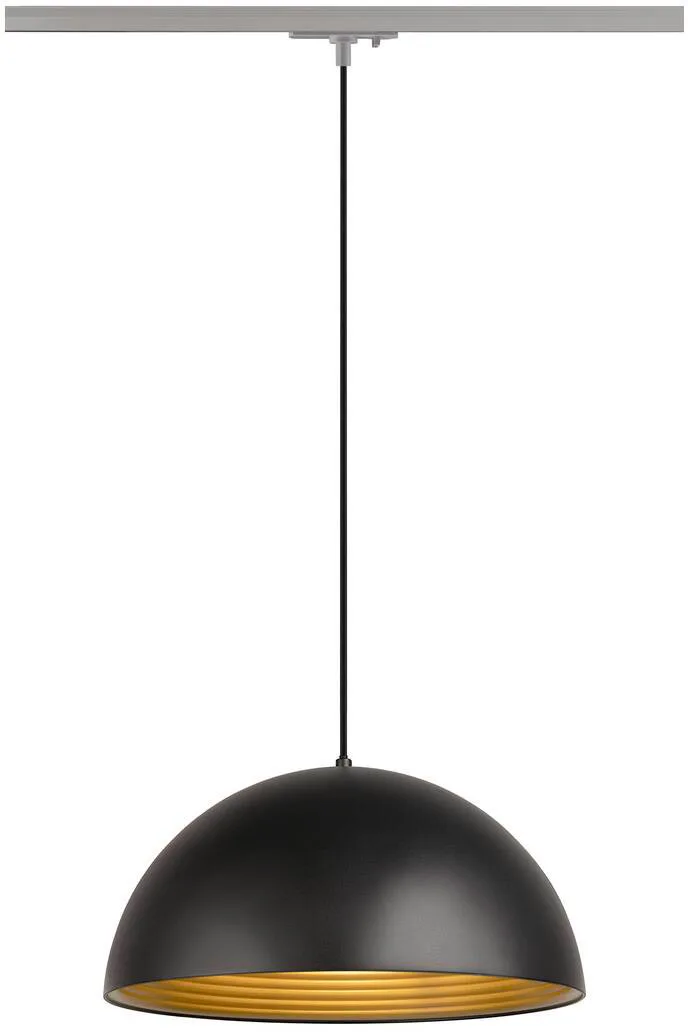 FORCHINI M 40 TRACK, 1~ Pendelleuchte, E27, Pendellänge 150cm, Adapter silbergrau - Leuchten mit 1 Phasen Adapter fra SLV – produktbillede