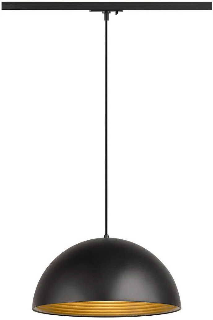 FORCHINI M 40 TRACK, 1~ Pendelleuchte, E27, Pendellänge 150cm, Adapter schwarz, 1x max. 40W - Leuchten mit 1 Phasen Adapter fra SLV – produktbillede