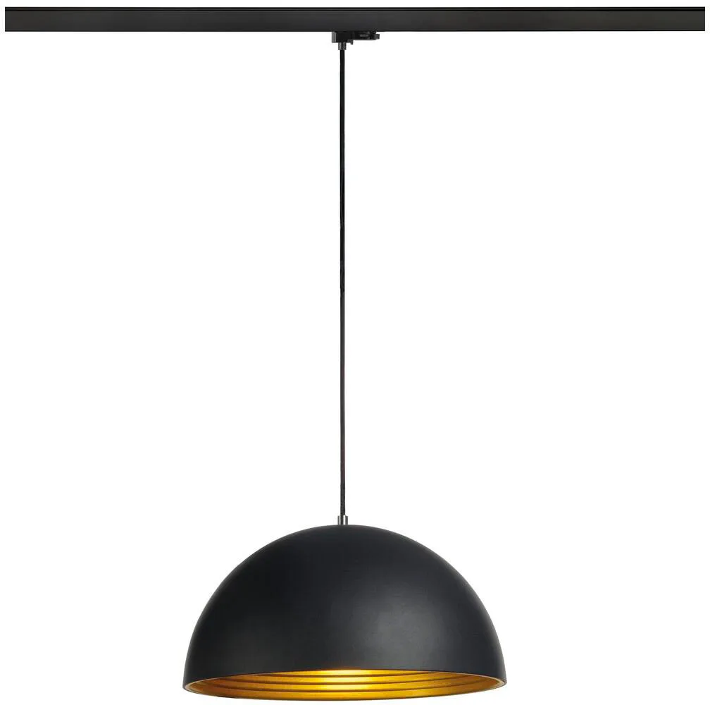 FORCHINI M 40 TRACK, 3~ Pendelleuchte, E27, Pendellänge 150cm, Adapter schwarz, 1x max. 40W - Leuchten mit 3 Phasen Adapter 230V de SLV – photo produit
