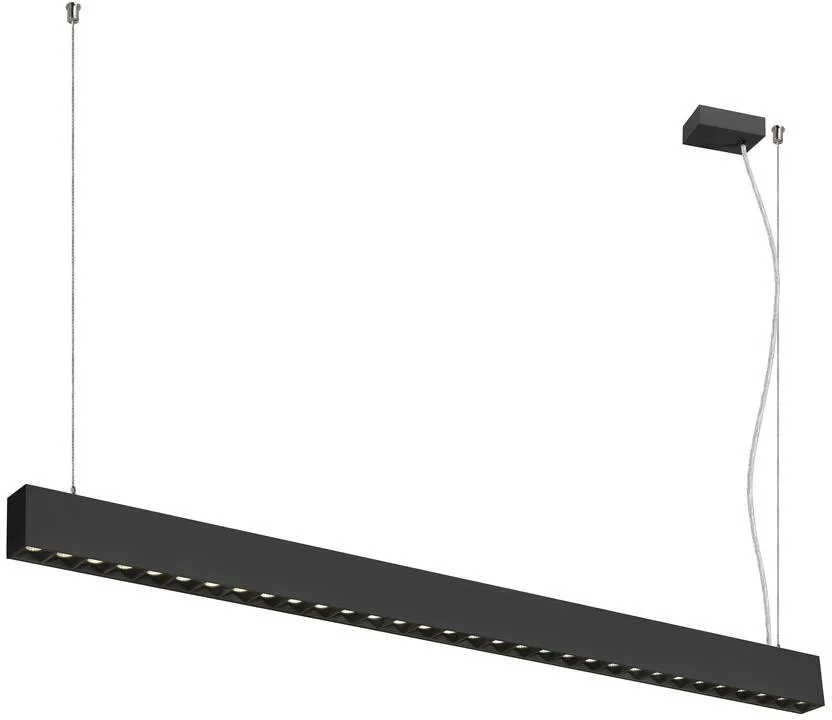 GLENOS® PRO, Pendelleuchte, 1,2m, DALI, UGR16, Pendellänge 210 cm, 4000K, 75°, schwarz - Pendelleuchten de SLV – photo produit