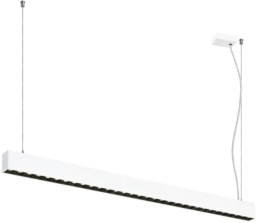 GLENOS® PRO, Pendelleuchte, 1,2m, DALI, UGR16, Pendellänge 210 cm, 4000K, 75°, weiß - Pendelleuchten de SLV – photo produit