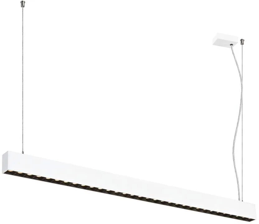 GLENOS® PRO, Pendelleuchte, 1,2m, DALI, UGR16, Pendellänge 210 cm, 3000K, 75°, weiß - Pendelleuchten fra SLV – produktbillede