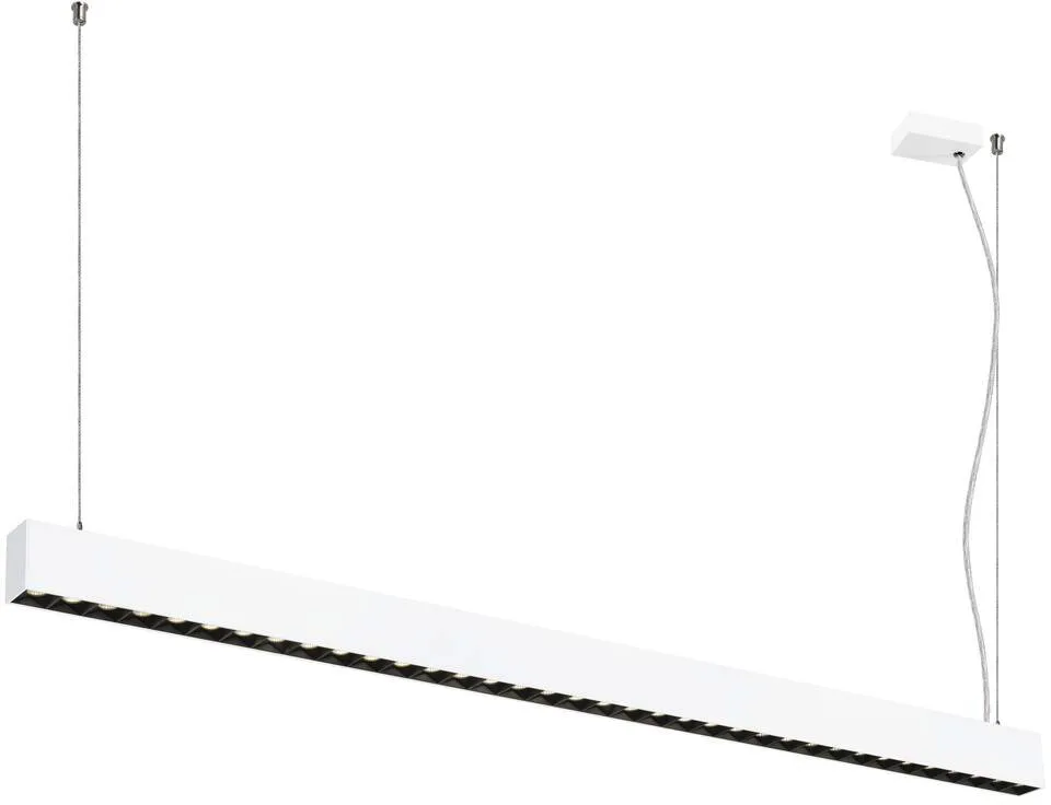 GLENOS® PRO, Pendelleuchte, 1,5m, DALI, UGR16, Pendellänge 210 cm, 4000K, 75°, weiß - Pendelleuchten fra SLV – produktbillede