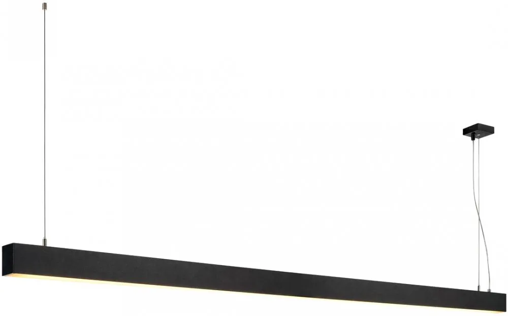 GLENOS Profilpendelleuchte, LED, 3000K, schwarz, 2 m, 103W - Pendelleuchten by SLV – product photo