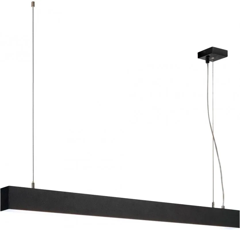 GLENOS Profilpendelleuchte, LED, 4000K, schwarz, 1 m, 43W - Pendelleuchten fra SLV – produktbillede