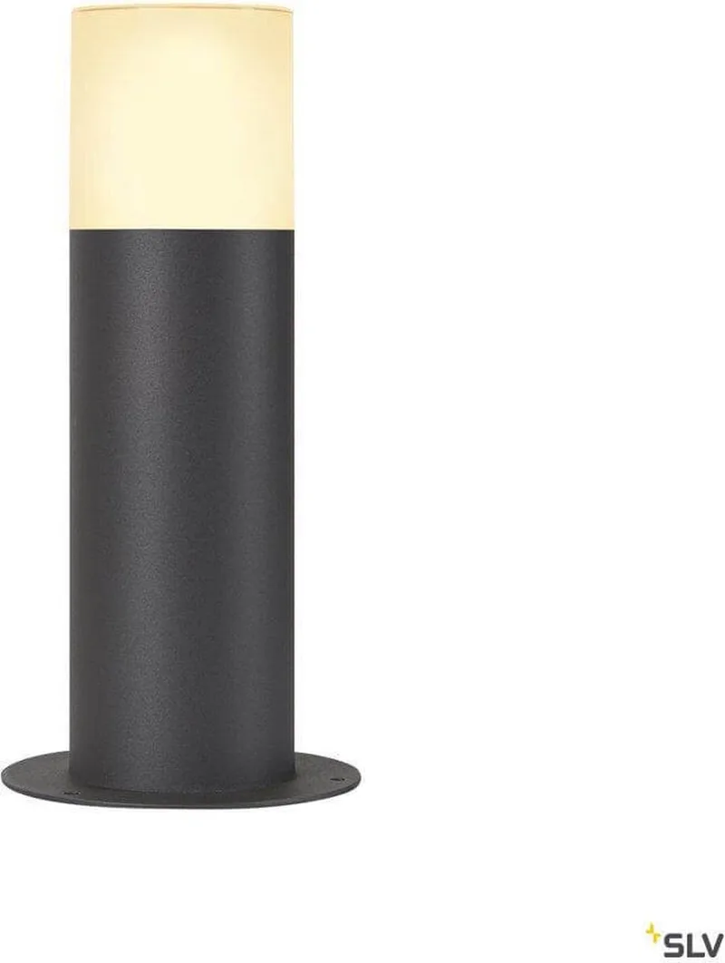 GRAFIT E27 11W staande buitenlamp rond IP44 300mm (1006180) by SLV in Anthracite – product photo