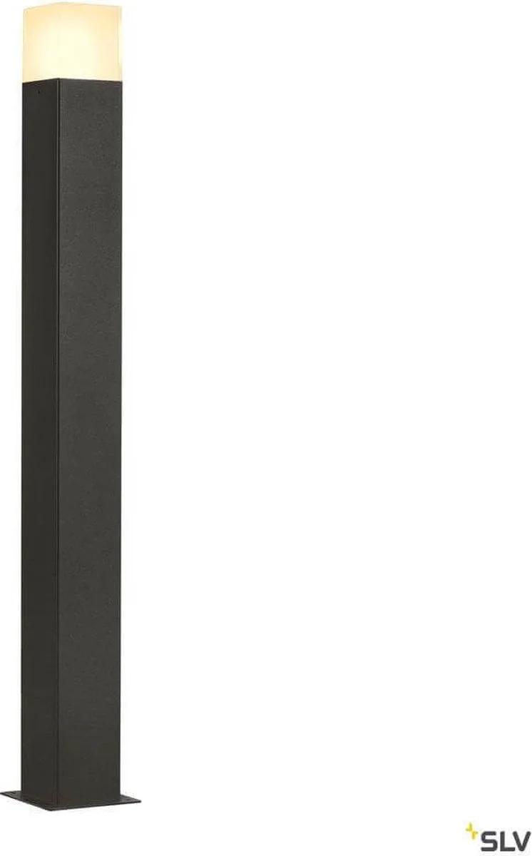 GRAFIT E27 11W staande buitenlamp vierkant IP44 900mm antraciet (1006184) de SLV en Blanc – photo produit