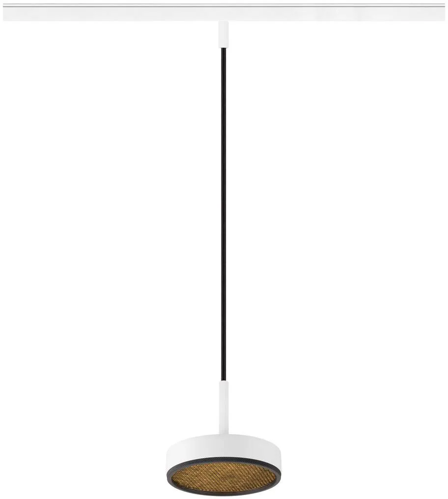 GRIP! FLAT, 48V Pendelleuchte, DALI, Pendellänge 200 cm, 2700/3000 K, weiß / schwarz - Leuchten mit 3 Phasen Adapter 48V de SLV – photo produit