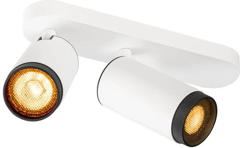 GRIP! L, SPOT CL, double, QPAR51, Deckenaufbauleuchte, zylindrisch, 2 x max. 6 Watt, weiß - Wand- und Deckenleuchten van SLV – productfoto