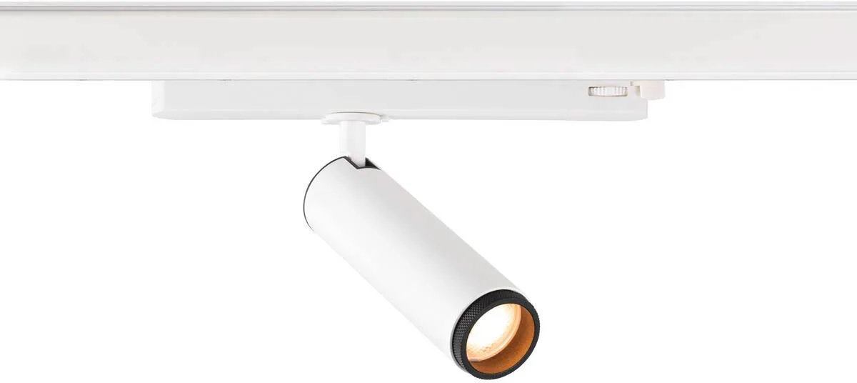 GRIP! M, 3~ Spot, zylindrisch, 2700K, 20W, PHASE, 42°, weiß / schwarz - Leuchten mit 3 Phasen Adapter 230V von SLV – Produktfoto