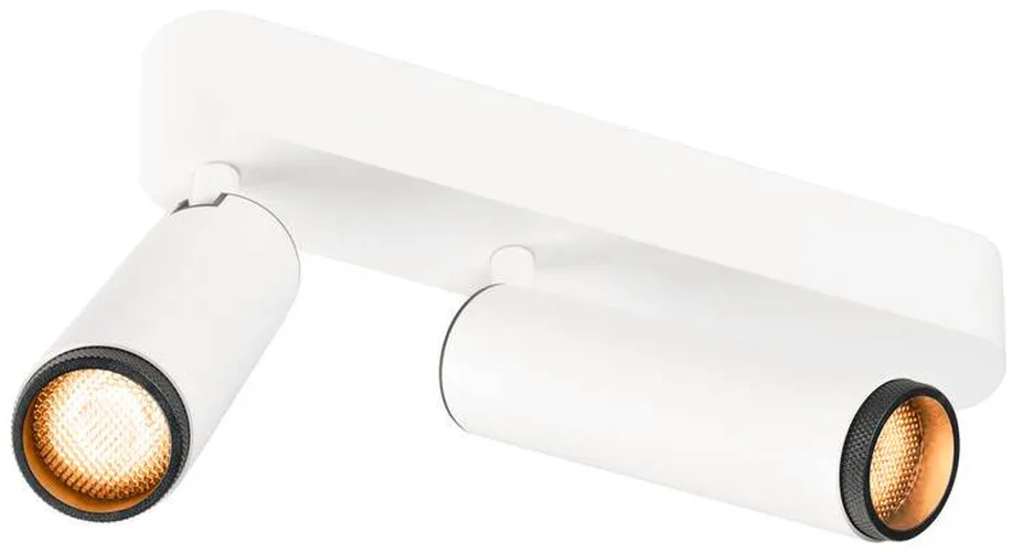 GRIP! M, Deckenaufbauleuchte, double, PHASE, 2700 K, 28 W, 42°, weiß / schwarz - Wand- und Deckenleuchten de SLV – photo produit