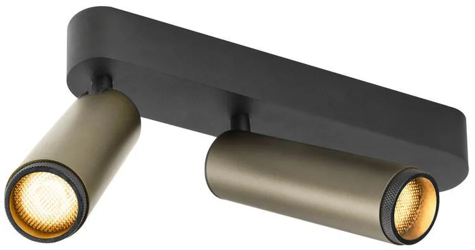 GRIP! M, Deckenaufbauleuchte, double, PHASE, 3000 K, 28 W, 42°, bronze / schwarz - Wand- und Deckenleuchten de SLV – photo produit